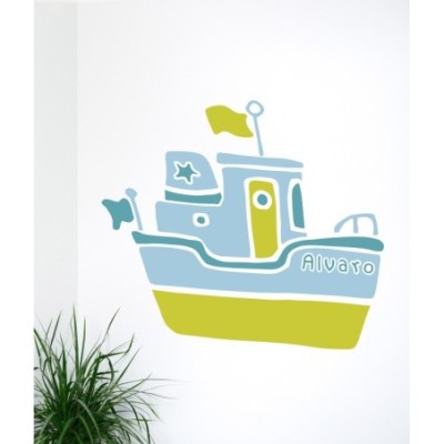Personalized  Fishing Boat Decal